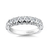 14K White Gold Diamond Wedding Band