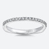 14K White Gold Diamond Wedding Band