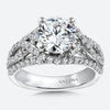 14K White Gold Diamond Engagement Ring