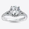 14K White Gold Diamond Engagement Ring