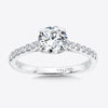 14K White Gold Solitaire Engagement Ring