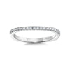 14K White Gold Diamond Wedding Band