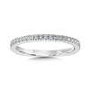 14K White Gold Diamond Wedding Band