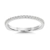 14K White Gold Diamond Wedding Band