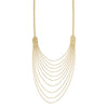 14K Yellow Gold Shimmering Bead Multistrand Necklace
