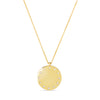 14K Yellow Gold Small Diamond Dial Necklace