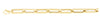 14K Yellow Gold 9.6mm Paperclip Chain Necklace