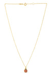 14K Yellow Gold Ladybug Enamel Necklace