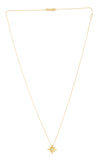 14K Yellow Gold Diamond North Star Necklace
