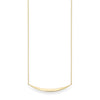 14K Yellow Gold Crescent Bar Necklace