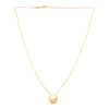 14K Yellow Gold Open Circle Necklace