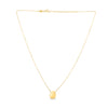 14K Yellow Gold Bean Necklace