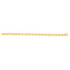 14K Yellow Gold Oval Rolo Inspired Link Chain Necklace