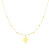14K Yellow Gold North Star Necklace