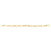 14K Yellow Gold Elongated Oval Link Chain Necklace