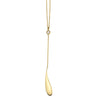 14K Yellow Gold Tear Drop Diamond Necklace