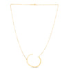 14K Yellow Gold Large Initial C Necklace