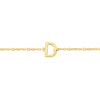 14K Yellow Gold Mini Initial D Necklace
