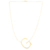 14K Yellow Gold Large Initial G Necklace