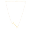 14K Yellow Gold Large Initial I Necklace