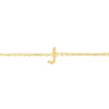 14K Yellow Gold Mini Initial J Necklace