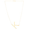 14K Yellow Gold Large Initial K Necklace
