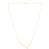 14K Yellow Gold Large Initial L Necklace