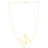 14K Yellow Gold Large Initial M Necklace