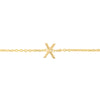 14K Yellow Gold Mini Initial X Necklace