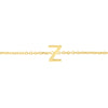 14K Yellow Gold Mini Initial Z Necklace