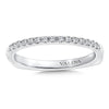 14K White Gold Diamond Wedding Band