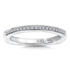 14K White Gold Diamond Wedding Band