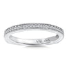 14K White Gold Diamond Wedding Band
