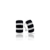 Sterling Silver Regal Stripe Earrings