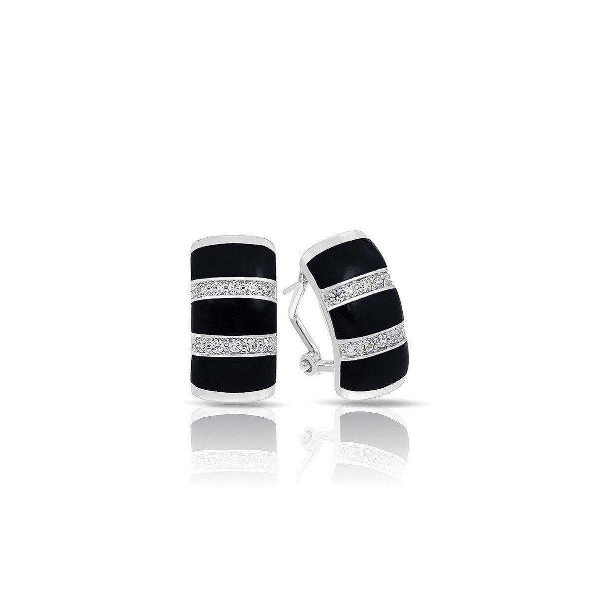 Sterling Silver Regal Stripe Earrings