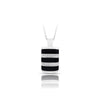 Sterling Silver Regal Stripe Pendant