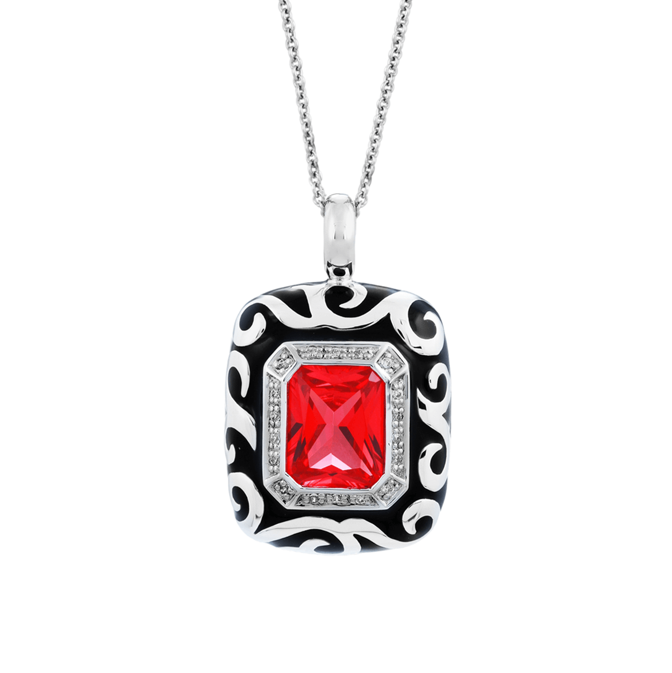Sterling Silver Royale Stone Pendant
