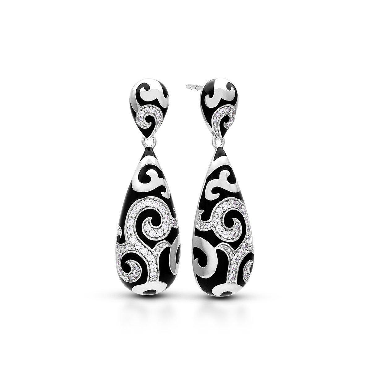 Sterling Silver Royale Drop Earrings