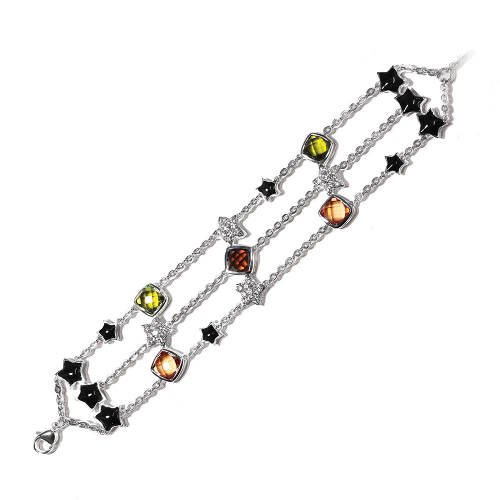 Sterling Silver Shooting Stars Bracelet