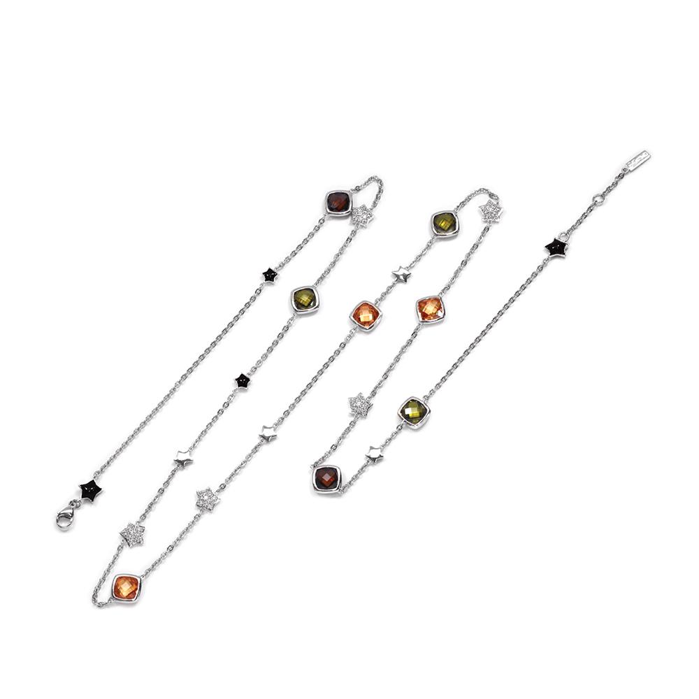 Sterling Silver Shooting Stars Necklace