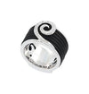 Sterling Silver Swirl Rubber Ring