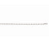 14K White Gold .85mm Machine Rope Chain Necklace