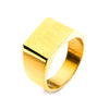 Gold Plated & Engravable Polished Ring