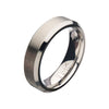 6mm Stainless Steel Satin Band Ring