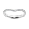 14K White Gold Oval Halo Infinity Engagement Ring Matching Wedding Band