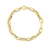 14K Yellow Gold 6mm French Cable Fancy Link Chain Necklace