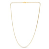 14K Two-Tone Gold 2.3mm Round Pave Franco Chain Necklace