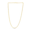 14K Yellow Gold 3mm Silk Rope Chain Necklace
