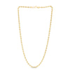10K Yellow Gold 3.7mm Silk Rope Chain Necklace