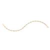 14K Two-Tone Gold Diamond Cut Link Chain Necklace